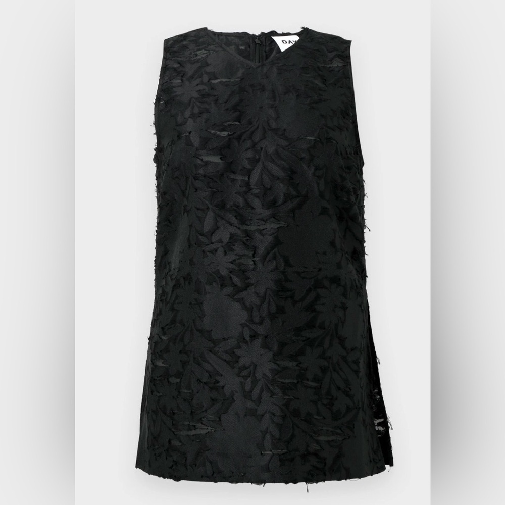 Day Birger et Mikkelsen black floral carved Coctail party tank top - Picture 4 of 5
